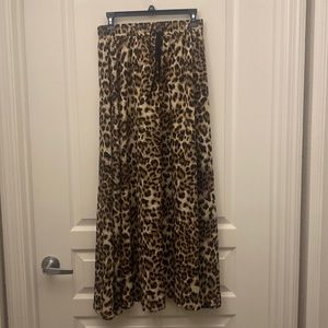 Leopard Maxi Skirt Worn Once!